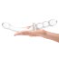 Изогнутый стеклянный фаллоимитатор 12’’ Girthy Ribbed G-Spot Glass Dildo With Handle Grip Double Ended - 30 см. - Изогнутый стеклянный фаллоимитатор 12’’ Girthy Ribbed G-Spot Glass Dildo With Handle Grip Double Ended - 30 см.