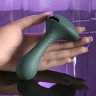 Изумрудный вибромассажёр простаты Goes Anywhere - 12,3 см.