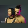 Черно-красный ошейник Cabaret