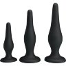 Набор из 3 силиконовых анальных пробок для начинающих Mini Anal Kit