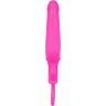 Розовая силиконовая пробка с прорезью Silicone Groove Probe - 10,2 см.