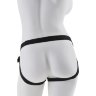 Чёрный с золотом женский страпон Designer Strap-On