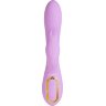 Фиолетовый вибратор-кролик с вращающимся клиторальным стимулятором Jammy - 22,5 см.