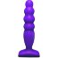 Фиолетовый анальный стимулятор Large Bubble Plug - 14,5 см.  Цена 706 руб. - Фиолетовый анальный стимулятор Large Bubble Plug - 14,5 см.