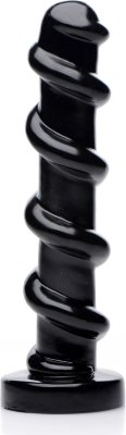 Черный стимулятор с винтовой конструкцией Mighty Screw - 24,1 см. Длина: 24.1 см. Диаметр: 5.7 см. Идеальный инструмент в спальне - Mighty Screw! Этот черный фаллоимитатор оснащен ребристым стволом с винтовой конструкцией, что обеспечивает интенсивную стимуляцию при введении. Фаллоимитатор имеет широкое плоское основание, поэтому он идеально удерживается на месте при анальном использовании. Рабочая длина - 22,2 см. Страна: Китай. Материал: поливинилхлорид (ПВХ, PVC).