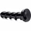 Черный стимулятор с винтовой конструкцией Mighty Screw - 24,1 см. - Черный стимулятор с винтовой конструкцией Mighty Screw - 24,1 см.