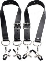 Ремни с зажимами для половых губ Spread Labia Spreader Straps with Clamps