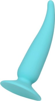 Голубая удлиненная анальная втулка - 12,5 см.