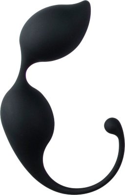 Черные вагинальные шарики Jiggle Mouse  Цена 3 117 руб. Длина: 2 см. Диаметр: 3 см. Любые вагинальные шарики предназначены для укрепления интимных мышц у женщины. Вопрос только в качестве и регулярности выполняемых упражнений. А еще, необходимо правильно подобрать вагинальный тренажер по размеру. Эти шарики довольно крупные, сделаны из черного силикона. Вытянутая форма шариков позволяет комфортно вводить их во влагалище, а достаточно длинный силиконовый шнур позволяет легко извлечь их после тренировки. Не забывайте об использовании лубриканта на водной основе. Он может быть охлаждающим или разогревающим для дополнительных ощущений. Для ухода за шариками достаточно помыть их в теплой воде с мягким моющим средством, высушить или протереть безворсовой тканью. Страна: Китай. Материал: силикон.