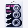 Набор из 3 ребристых эреционных колец TITAN