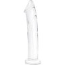 Большой стеклянный стимулятор 12’’ Glass Dildo With Veins Flat Base - 28 см.