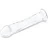 Большой стеклянный стимулятор 12’’ Glass Dildo With Veins Flat Base - 28 см.
