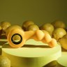 Желтая анальная вибропробка Bumble - 14,9 см.