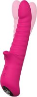 Розовый виброротатор HONEY BEAR - 16 см.