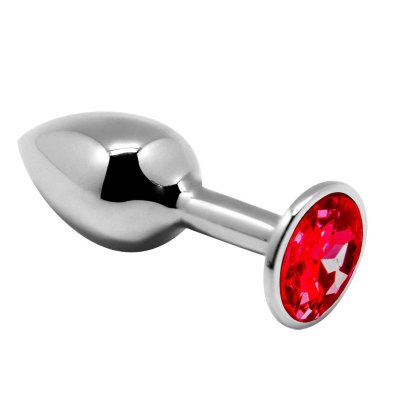 Серебристая анальная втулка Mini Metal Butt Plug Size M с красным кристаллом Длина: 8 см. Диаметр: 3.4 см. Alive Mini Metal Butt Plug — это металлическая анальная пробка небольшого размера. Она подходит для начинающих и опытных пользователей, а также имеет удобную коническую форму. Анальная втулка украшена цветным кристаллом, который также служит ограничителем для безопасного ношения. Металл хорошо держит тепло, поэтому подойдет любителям температурных игр. Для охлаждения поместите пробку в холодильник, а для того, чтобы нагреть ее используйте водяную баню. Страна: Китай. Материал: металл.