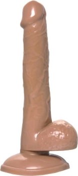 Коричневый фаллоимитатор-реалистик Delion - 20,5 см.