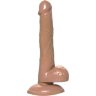 Коричневый фаллоимитатор-реалистик Delion - 20,5 см.