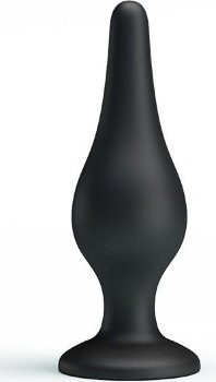 Анальная пробка на присоске среднего размера Sensitive Prostate Plug - 14 см.