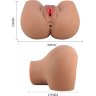 Карамельный мастурбатор-полуторс Mila с вибрацией