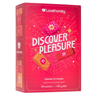 Адвент-календарь Lovehoney Couple’s Advent Calendar 2025  Цена 47 020 руб. Адвент-календарь Lovehoney Couple’s Advent Calendar 2025 включает в себя 24 предмета. Что внутри? • Вибратор-пуля с USB-зарядкой Lovehoney Bullet • Бесконтактный стимулятор клитора Womanizer Classic 2 • Вибратор для пар We-Vibe Sync Lite • Гель для секс-игрушек Womanizer • Влажные салфетки для очистки секс-игрушек • Фаллоимитатор для точки G, совместимый с вибропулей • Эрекционное кольцо • Маска для сна • Пальчиковый вибратор, совместимый с вибропулей • Ментоловый бальзам (7 гр). • Наручники с карабином • Зажимы для сосков с бубенцами • Вибратор Mini Wand, совместимый с вибропулей • Фиксаторы для лодыжек • Пэддл • Эрекционное кольцо, совместимое с вибропулей • Массажер для тела • Мастурбатор, совместимый с вибропулей • Алюминиевая анальная пробка • Карточная игра • Вибратор-кролик, совместимый с вибропулей • Массажер простаты, совместимый с вибропулей • Тренажер Кегеля • Ремни для крепления бондажной системы под матрасом. Страна: Китай. Материал: анодированный пластик, силикон.