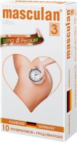 Презервативы Masculan Ultra 3 Long Pleasure с продлевающим эффектом - 10 шт.