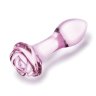 Набор из 3 стеклянных анальных пробок Rosebud Butt Plug Set