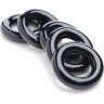 Комплект из 5 черных эрекционных колец для мошонки Ring Master Custom Ball Stretcher Kit