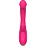 Розовый изогнутый вибромассажер - 20,3 см.