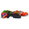 Черная анальная пробка с радужным хвостом Butt Plug With Tail