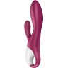 Малиновый вибратор-кролик Heated Affair с функцией нагрева - 20,5 см.