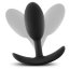 Черная анальная пробка Silicone Vibra Slim Plug Medium - 10,2 см. - Черная анальная пробка Silicone Vibra Slim Plug Medium - 10,2 см.