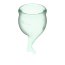Набор зеленых менструальных чаш Feel secure Menstrual Cup  Цена 1 772 руб. - Набор зеленых менструальных чаш Feel secure Menstrual Cup