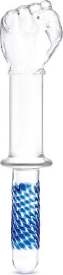 Стеклянный стимулятор в форме сжатой в кулак руки 11’’ Glass Fist Double Ended With Handle Grip - 28 см. Длина: 28 см. Диаметр: 6.6 см. Окунитесь в глубокие, наполняющие ощущения от одиннадцатидюймового фаллоса в форме кулака Glas с рукоятью, воплощения силы и удовольствия. Предлагая реалистичный дизайн кулака, красивая полупрозрачность придает ему вид произведения искусства. Ограничительное основание в середине стимулятора обеспечивает безопасное введение, а текстурированная ручка с удобным захватом обеспечивает улучшенный и полноценный контроль за процессом. Длина фаллоимитатора обеспечивает идеальный радиус действия для исследования глубины зон удовольствия. Безопасное для тела и гипоаллергенное стекло делает его идеальным для всех пользователей. Для вашего удобства его очень легко очищать - просто промойте его с любым подходящим моющим средством и высушите. Рабочая длина - 16 см. Страна: Китай. Материал: стекло.