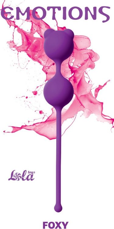 Фиолетовые вагинальные шарики Emotions Foxy