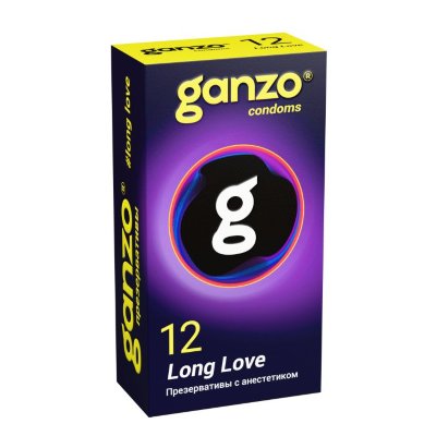 Презервативы с анестетиком для продления удовольствия Ganzo Long Love - 12 шт. Длина: 18 см. Презервативы Ganzo Long Love помогают решить проблему преждевременной эякуляции. Смазка с добавлением анестетика бензокаина (benzocaine) снижает чувствительность рецепторов полового члена, не убавляя при этом силу возбуждения. В результате поддержки Ganzo Long Love половой акт становится продолжительнее и значимее.Характеристики:Материал презерватива: латекс. Количество презервативов: 12. Длина презерватива: 18 см. Ширина презерватива: 5,2 см. Толщина стенки презерватива: 0,06 мм. Производитель: Великобритания. Товар сертифицирован Толщина стенки - 0,06 мм. Ширина - 52+/-2 мм. В упаковке - 12 шт. Страна: Великобритания. Материал: латекс. Объем: 12 шт.