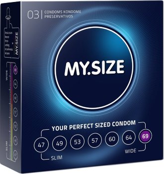 Презервативы MY.SIZE размер 69 - 3 шт.