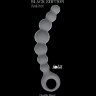 Серая упругая анальная цепочка Flexible Wand - 18 см.
