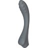 Темно-серый вибратор для G-точки Apus - 19 см.