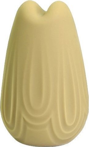 Желтый перезаряжаемый вибратор Vase - 7,4 см.