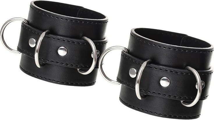 Черные наручники Anonymo на сцепке