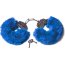 Шикарные синие меховые наручники с ключиками  Цена 1 978 руб. - Шикарные синие меховые наручники с ключиками