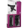 Черный полый вибрострапон Body Extensions BE Aroused - 17,78 см.