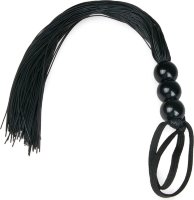 Черная силиконовая плеть Silicone Whip - 32 см.
