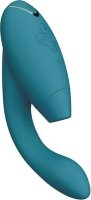 Бирюзовый вибратор Womanizer Duo 2 с бесконтактной клиторальной стимуляцией