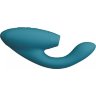 Бирюзовый вибратор Womanizer Duo 2 с бесконтактной клиторальной стимуляцией