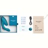 Бирюзовый вибратор Womanizer Duo 2 с бесконтактной клиторальной стимуляцией