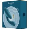 Бирюзовый вибратор Womanizer Duo 2 с бесконтактной клиторальной стимуляцией