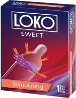Стимулирующая насадка на пенис LOKO SWEET с возбуждающим эффектом