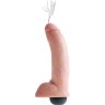 Телесный фаллоимитатор с эффектом семяизвержения Squirting Cock with Balls - 22,9 см.