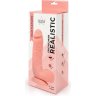 Фаллоимитатор-реалистик Erowoman телесного цвета с мошонкой